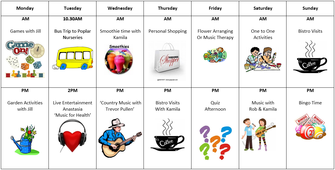DAILY ACTIVITIES BOARD DEMENTIA/ELDERLY/SPECIAL NEEDS CARE HOME VARIOUS QUA 